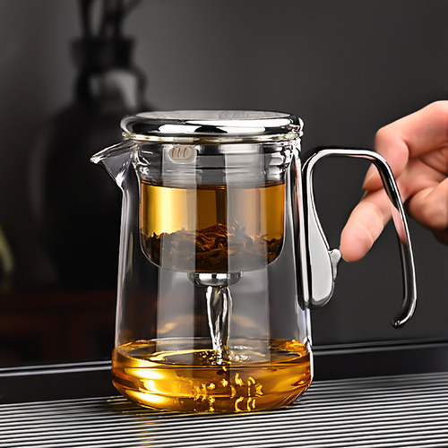 玻璃飘逸泡茶壶茶水分离懒人神器