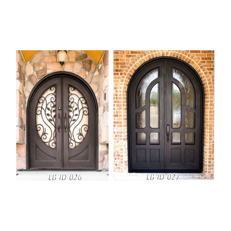 源头厂家批发铁艺大门别墅铁艺门防盗门铁艺安全入户门庭院墙大门