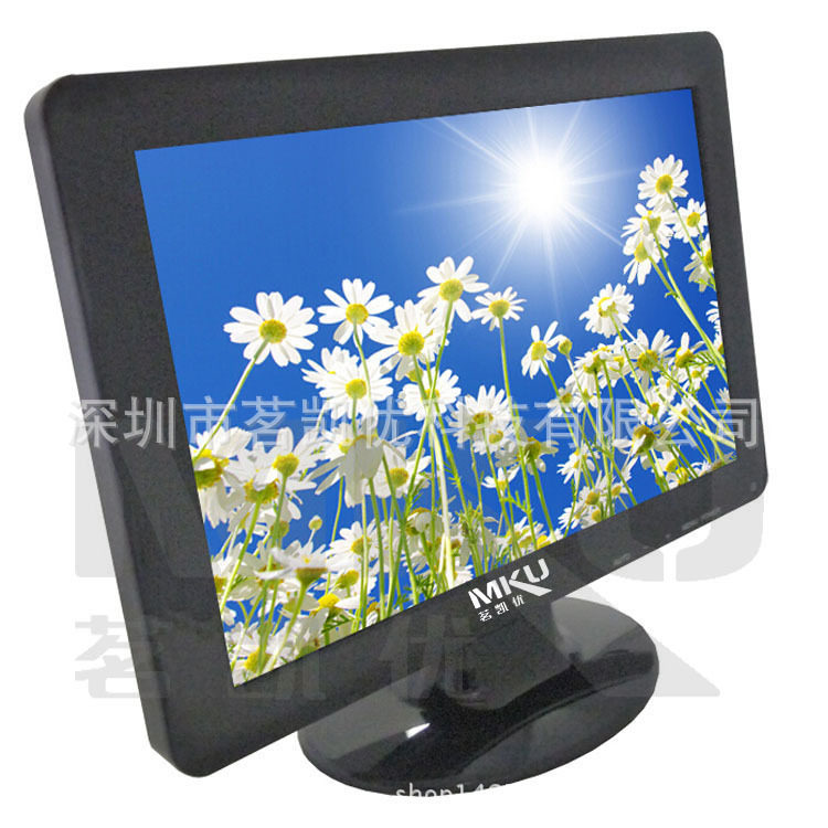 12寸监视器宽屏正屏可选VGA HDMI AV BNC USB功能可选K1200W