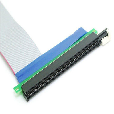 PCI-E 4X转16X延长软排线 4X PCI-E转16X显卡转接线 4X转16X排线