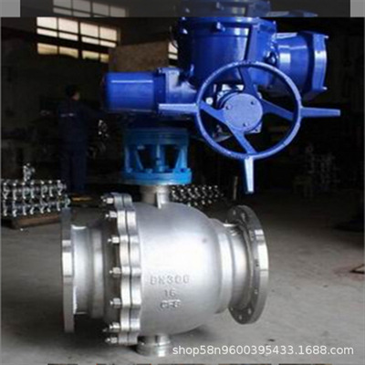 电动固定式球阀 Q947F-10P 机电一体化球阀 直通式固定球阀