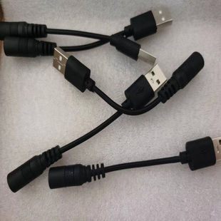 USB转DC5521母座对公头DC5521 5525连接线 钓鱼设备连接线