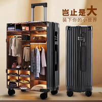 希尔顿行李箱2026新款女可登机结实耐用加厚24寸拉杆箱旅行密码箱