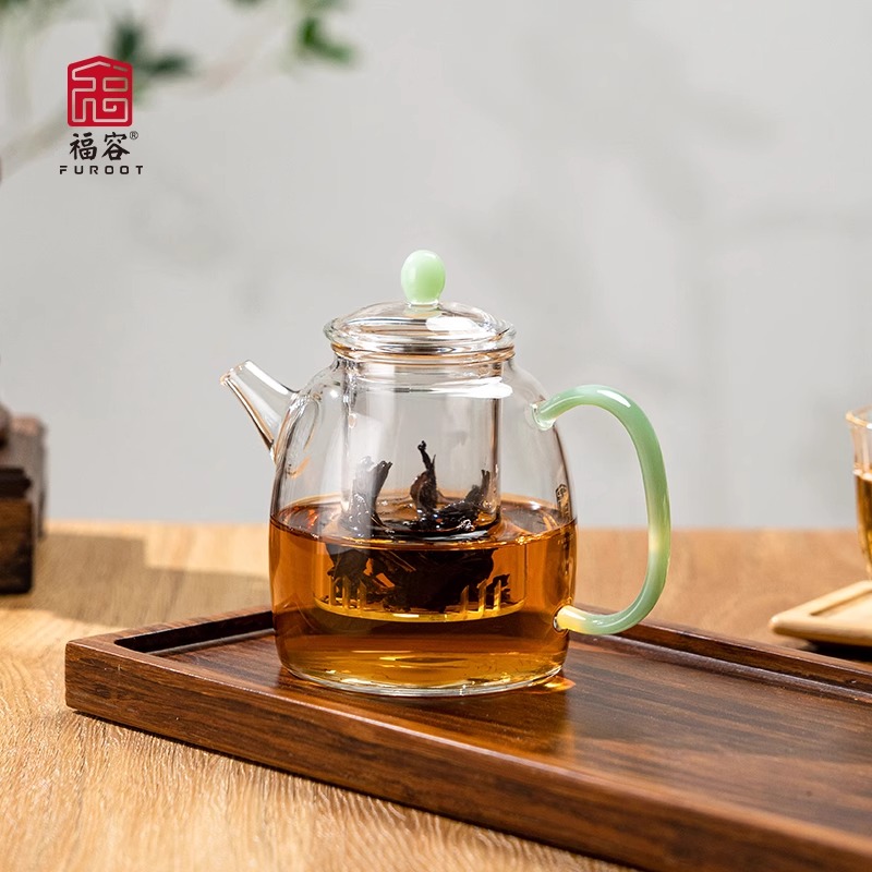 福容秦钟壶小茶壶带内胆电陶炉煮茶器耐高温高硼硅玻璃茶具泡茶壶
