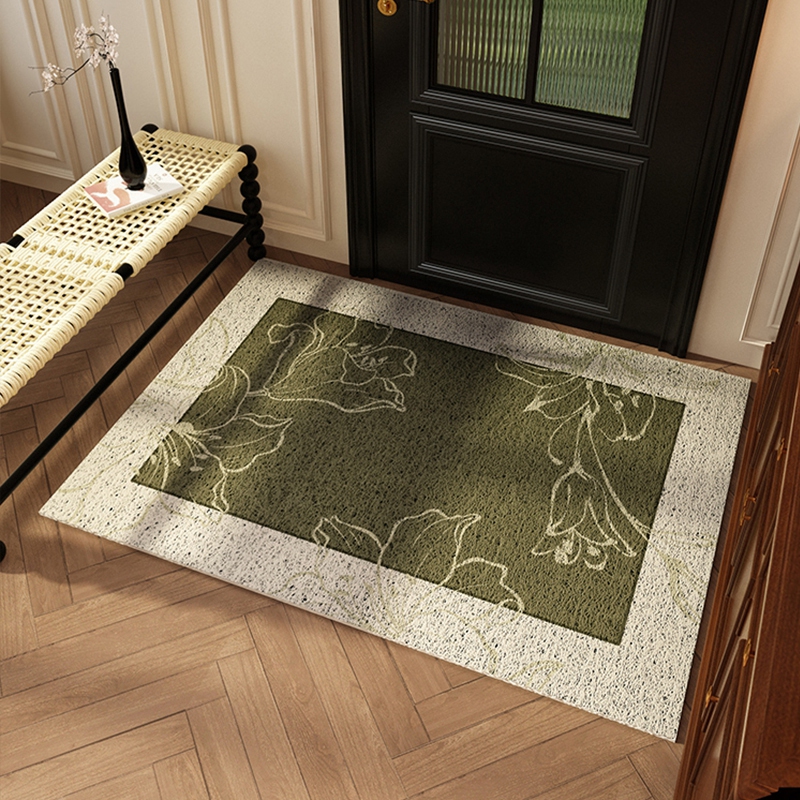 入户门地垫丝圈耐脏防滑进门门口脚垫法式复古门垫门外玄关地毯