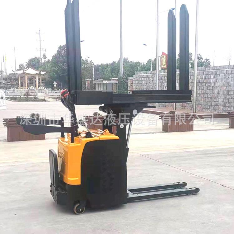 翻转托盘电动堆高车货叉左右旋转电动搬动叉车升降装卸托盘翻转机