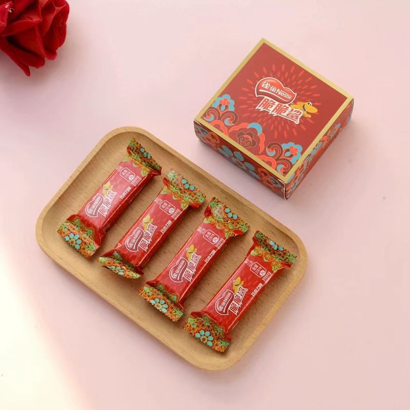 威化夹心巧克力婚庆糖果饼干休闲零食散装500g香酥香脆