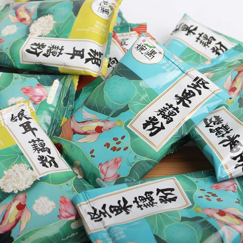 藕粉独立小包装婉偶藕粉杭州西湖红枣坚果银耳点心零食早餐源工厂