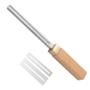 方形吉他品丝锉刀 四面 品冠边缘粗细打磨木柄四合一保护垫片工具