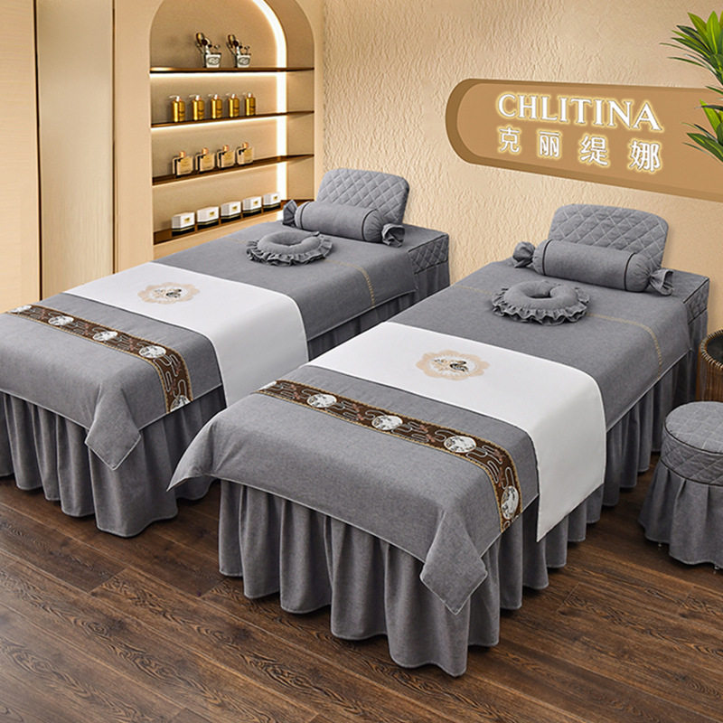 CBHA彩棉麻美容床罩四件套季通用美容按摩洗头SPA足浴床罩套件,电子元器件市场,电线扎带/束线带,淘宝优惠券,粉丝福利购,淘宝优惠卷