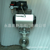 瀞海不锈钢ZSHV对夹切断球阀ZSSV气动V型球阀VQ647F