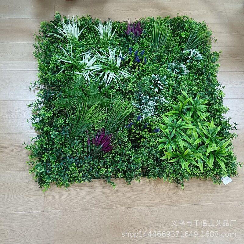 仿真植物墙造景装饰人造草坪假花墙公司商场形象墙格挡背景绿植墙