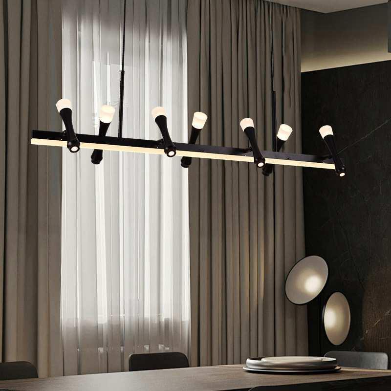 北欧餐厅吊灯创意个性长条灯收银台咖啡厅吧台灯办公室工业风灯具