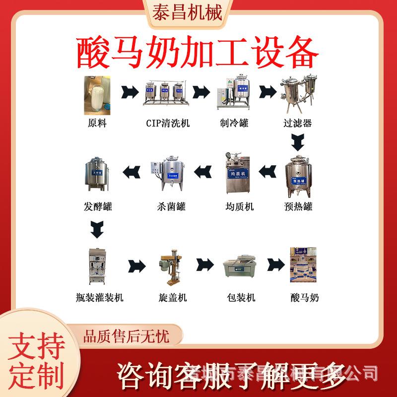 全套鲜马奶杀菌流水线新疆驼奶加工设备牦牛酸奶生产线羊奶乳奶罐