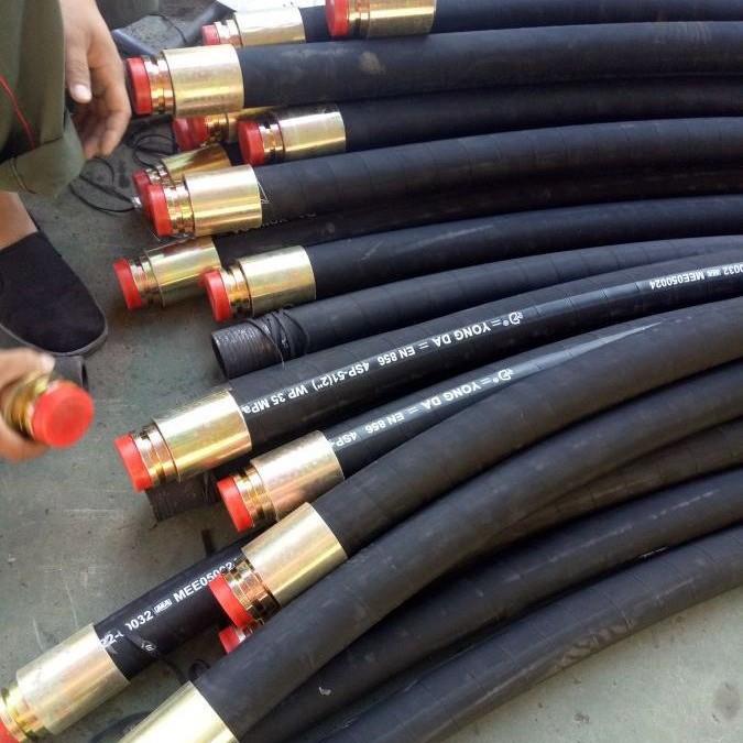 供应高压钢丝缠绕胶管总成 缠绕高压胶管 液压油管总成软管