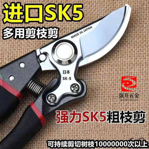 原装新款SK5新款剪刀大号强力修枝剪贵的剪子树枝剪子花木园艺剪