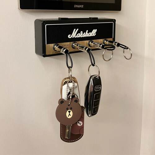 MARSHALL马歇尔音响钥匙扣音箱挂插座挂钥匙挂壁式钥匙收纳盒底座
