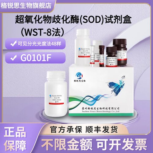 格锐思生物 超氧化物歧化酶(SOD)试剂盒-WST-8法 G0101F 48样