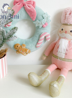 美国monami莫奈美胡桃夹子毛绒玩具安抚玩偶圣诞节礼物娃娃送礼