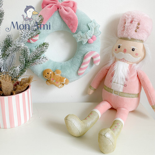 美国monami莫奈美胡桃夹子毛绒玩具安抚玩偶圣诞节礼物娃娃送礼