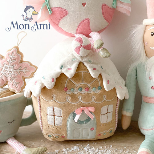 monami莫奈美姜饼娃娃屋毛绒玩具