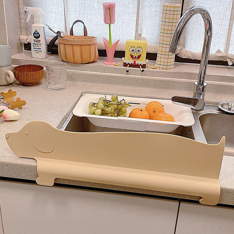 厨房水槽挡水板洗菜盆洗碗水池浴室防溅水板硅胶吸盘式可爱挡水条,厨房/烹饪用具,厨房挡水板/挡水条,淘宝优惠券,粉丝福利购,淘宝优惠卷