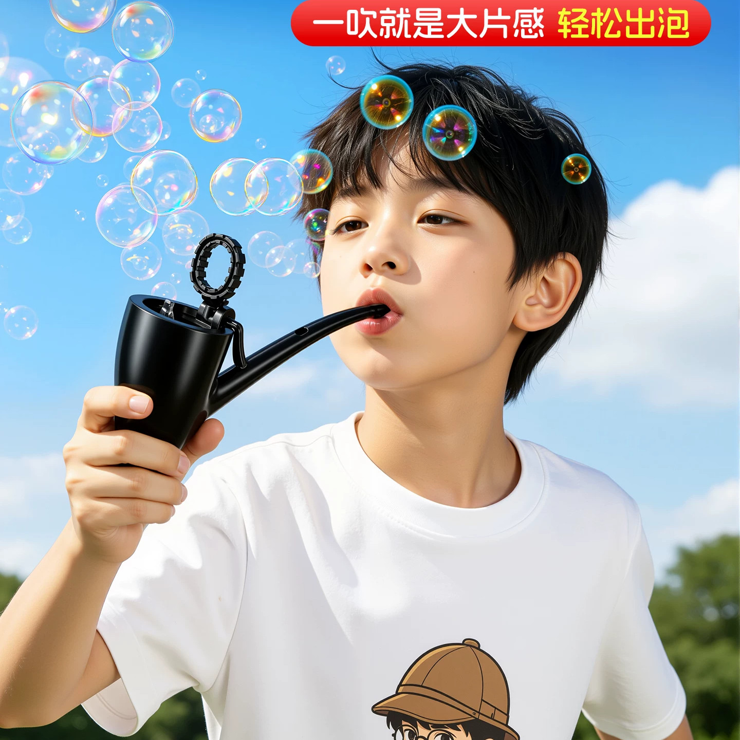福尔摩斯烟斗泡泡机解压整蛊