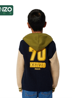 【断码特惠】KENZO KIDS童装儿童休闲针织开衫外套K61417