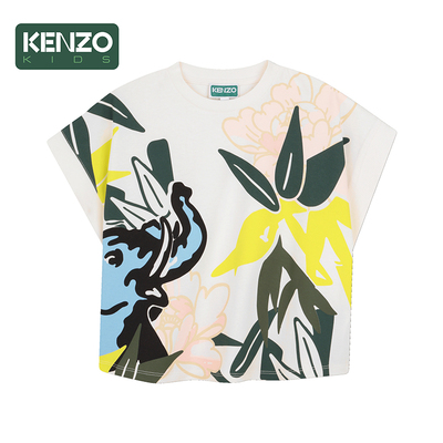 【季末特惠】 KENZO KIDS童装儿童休闲短袖T恤衫K61754