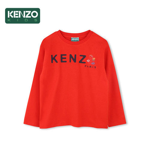 【2025春夏新品】KENZO KIDS童装儿童休闲长袖印花T恤衫K61162