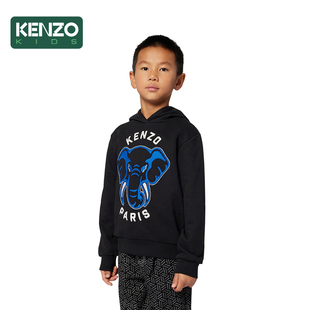 KIDS童装 KENZO 儿童大象图案连帽运动卫衣K61437 2025秋冬新品
