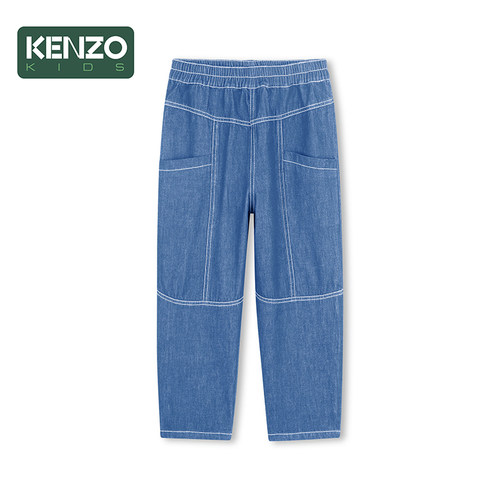 【季末特惠】 KENZO KIDS童装儿童休闲宽松牛仔长裤K61731