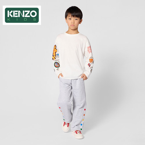 【2026秋冬新品】KENZO KIDS童装儿童休闲印花长袖T恤衫K61933
