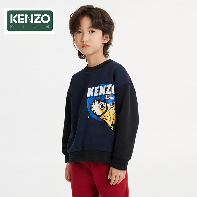 【断码特惠】KENZO KIDS童装儿童休闲运动宽松卫衣K61428图片