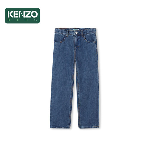 【季末特惠】KENZO KIDS童装儿童休闲直筒牛仔长裤K61405