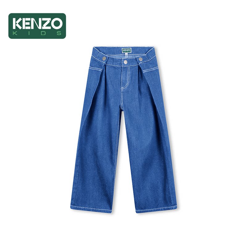 【早秋甄选】KENZO KIDS童装儿童休闲宽松牛仔长裤K61327图片