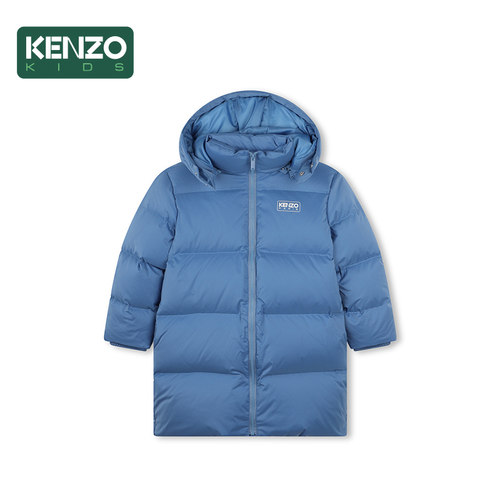 【断码特惠】KENZO KIDS童装儿童白鸭绒长款羽绒服外套K60724