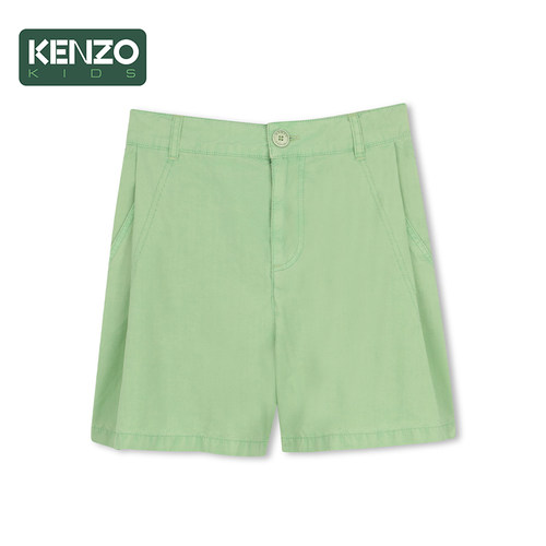 【季末特惠】KENZO KIDS童装儿童纯棉府绸休闲短裤K61738FR