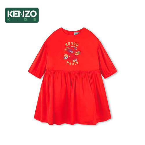 【2025春夏新品】KENZO KIDS童装儿童休闲公主连衣裙K61007