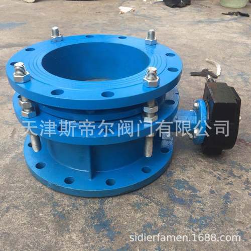 SD341X-16C铸钢伸缩蝶阀双法兰涡轮蝶阀蜗轮分体碳钢蝶阀天津