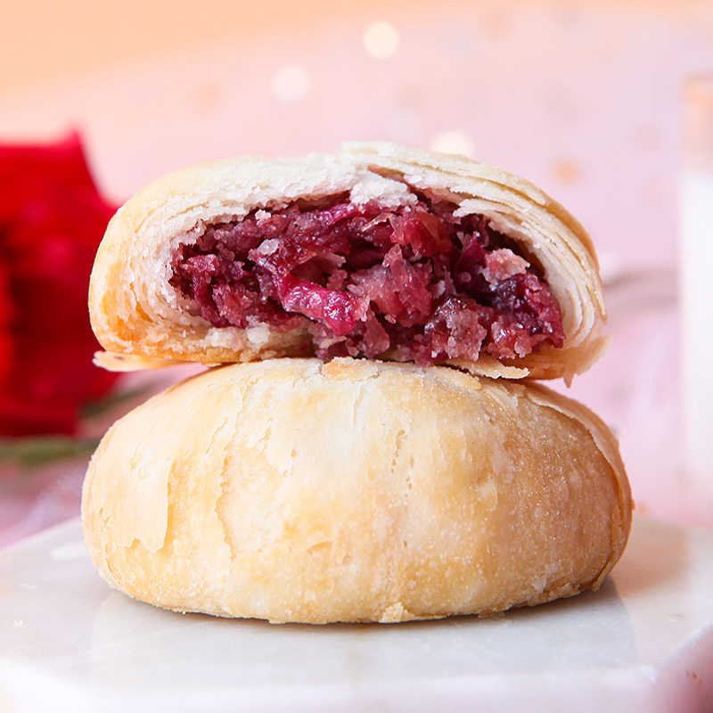 阿娜姐玫瑰鲜花饼27克经典原味传统糕点早餐零食休闲小吃云南特产