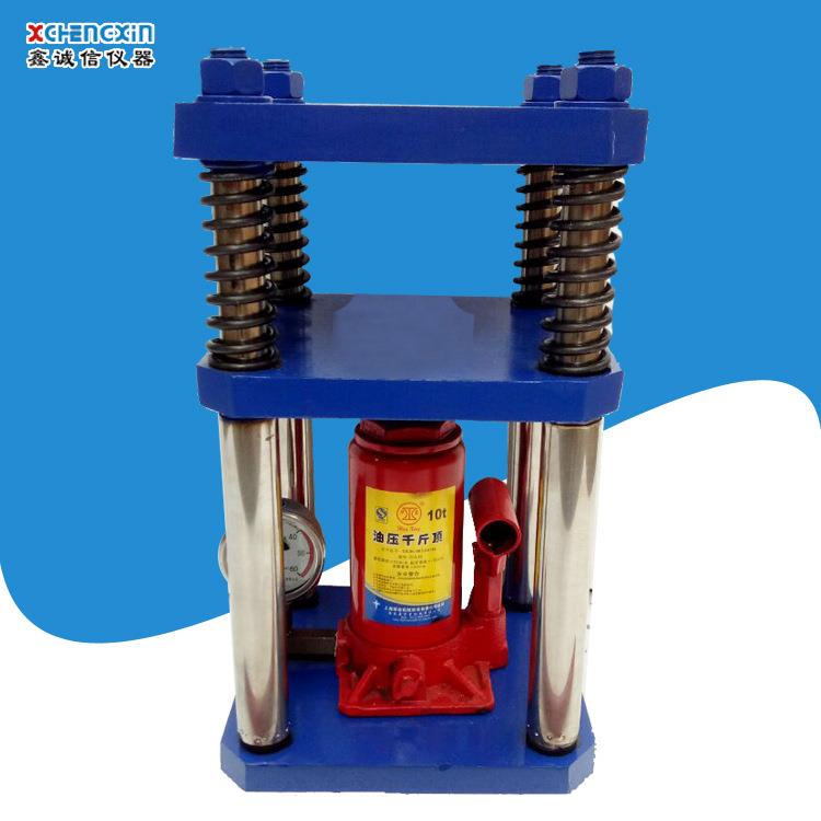 4柱手动制样压片机粉末压饼机小型实验室压片机压力机液压千斤顶