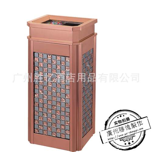 方水晶亮片系列座地烟灰桶新款酒店大堂商场过道KTV不锈钢垃圾桶