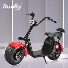 工厂跨境出口宽胎两轮代步车电动车哈雷车X7 citycoco scooters