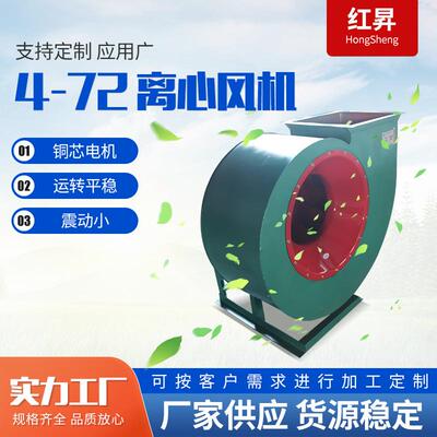 青岛多翼式低噪音除尘通风环保设备4.72 3A 3kw右旋离心风机