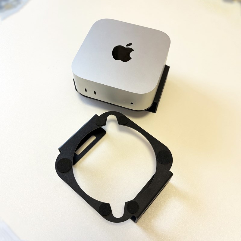 Macmini M4/M4 Pro支架Mac迷你电脑主机支架桌面支撑架散热托架