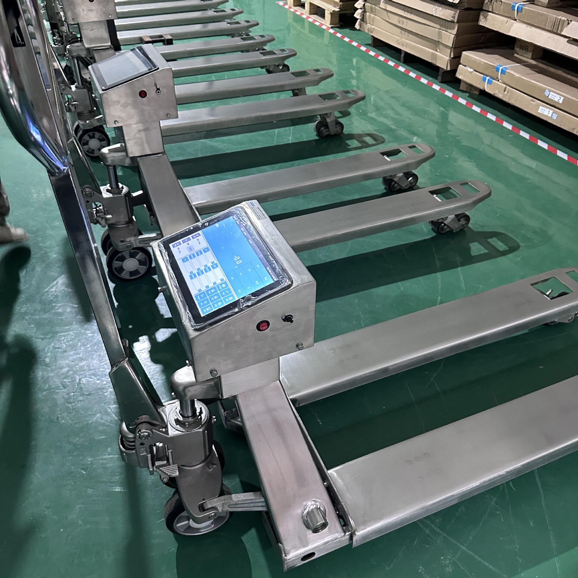 智能入库电子叉车秤手动液压1吨物流仓储使用称重数据自动记录