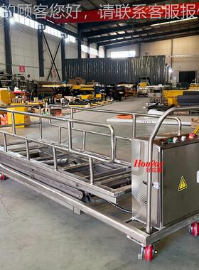 HOULA电动304锈钢尸体升降车棺809材用升高搬运R升不平台降车