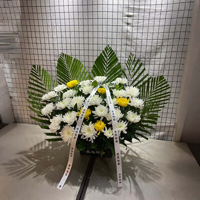 【全国小时达】黄白菊花鲜花花束