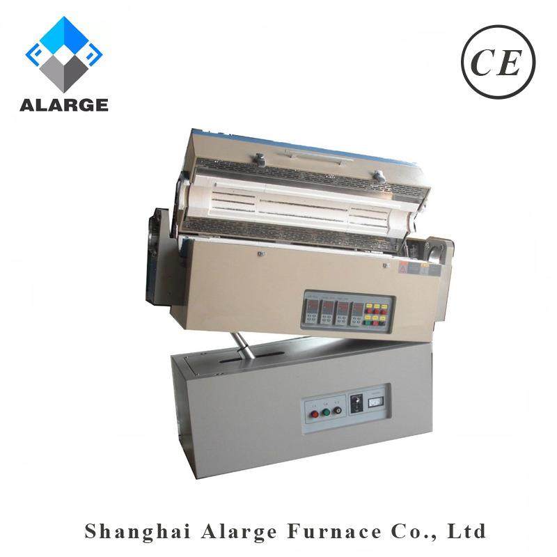 全硕旋转管式烧结炉30度可倾斜管式炉倾斜倒料试验炉